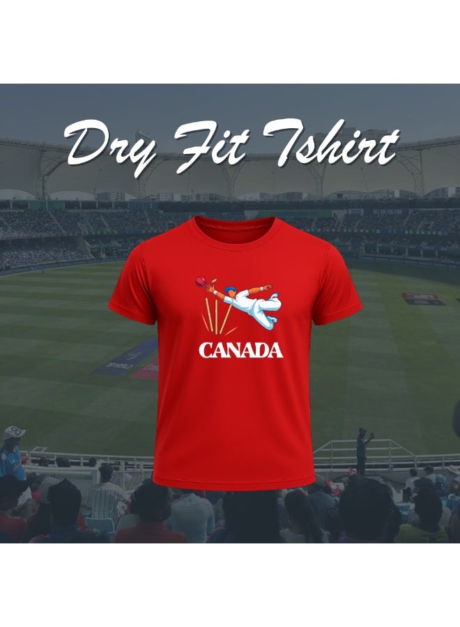 برينت شوب فور مي قميص كريكيت كندي للرجال | قماش رياضي خفيف الوزن | ياقة دائرية وأكمام قصيرة | مناسب للارتداء اليومي وللتدريب - Image 2